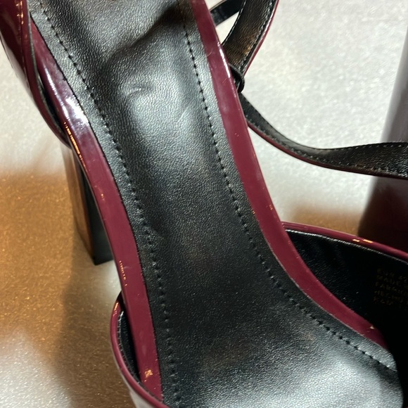 New H&M patent platform strappy heels. Size 11. - Picture 7 of 7